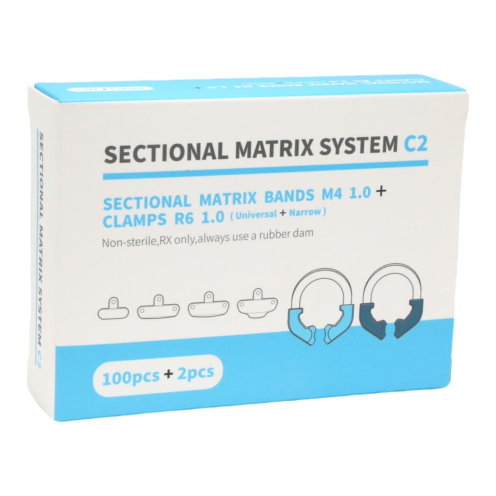 Dental Matrix Bands Ring Sectional Matrice Clamp Fit Garrison Palodent V3 System