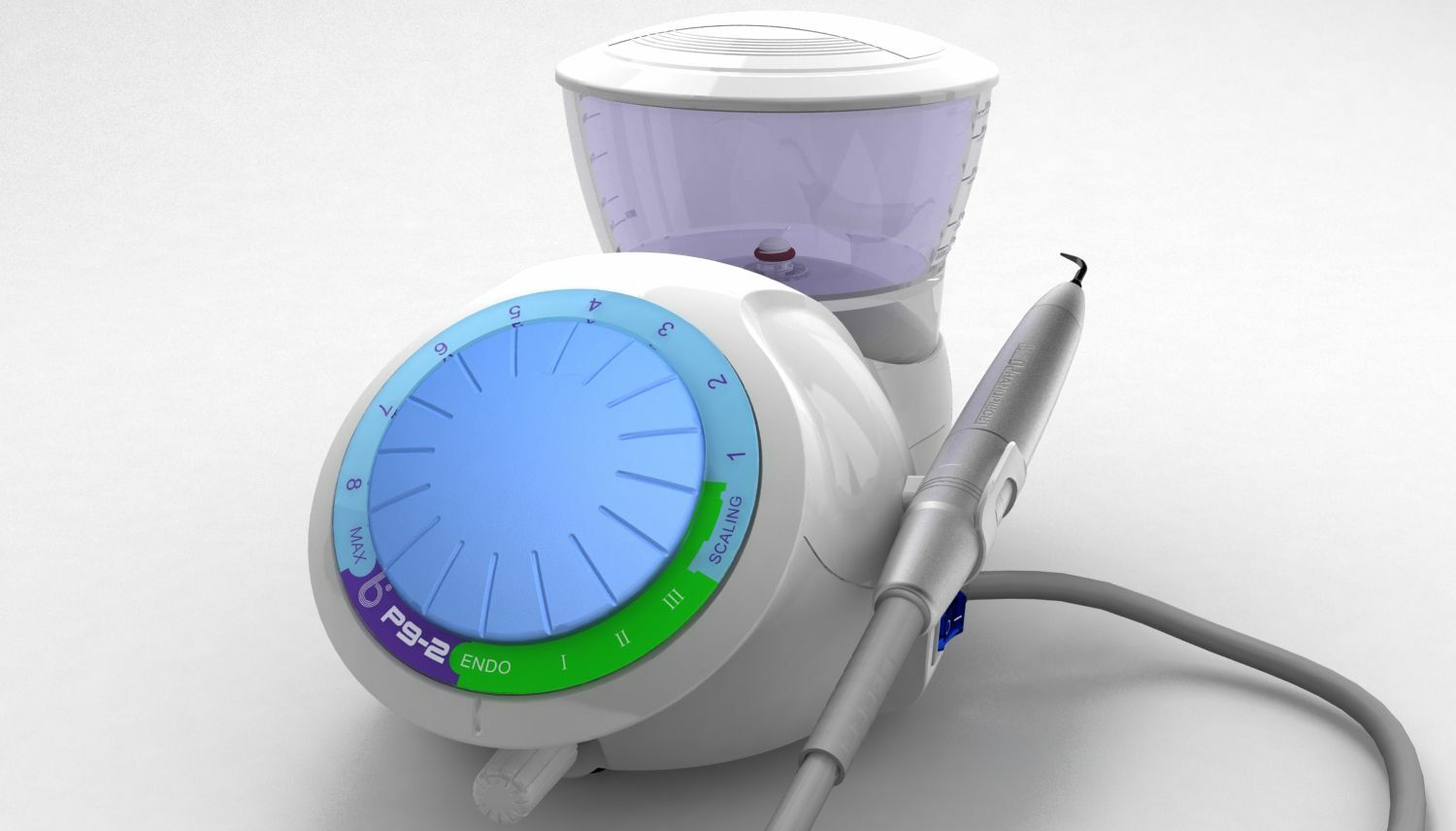 PiezoART P9 piezo scaler Endo w/ LED handpiece Buit in water reservoir w/ 6 Tips
