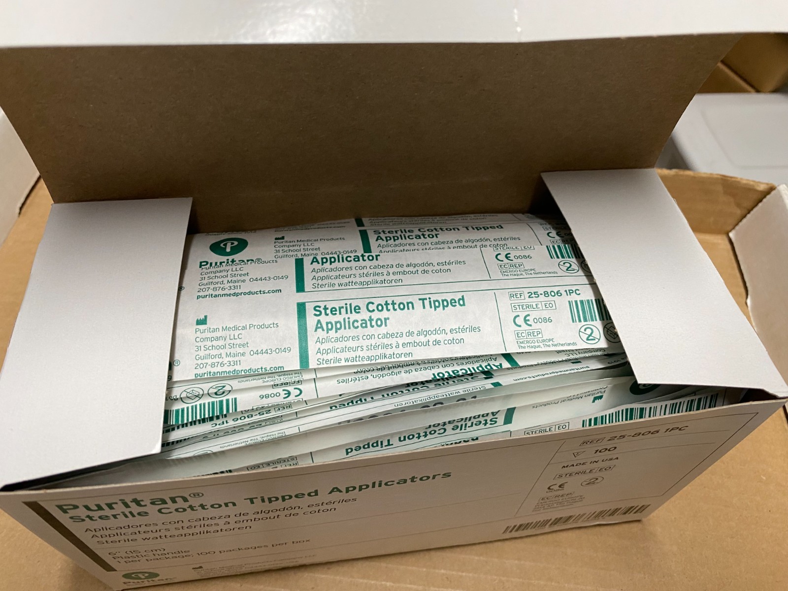 Puritan Sterile Cotton Tip Applicators, 25-806 1PC