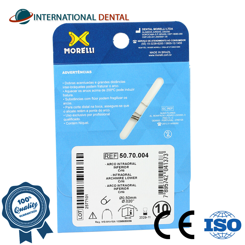 Orthodontic Dental Morelli Intraoral Archwire CrNi Steel Wire Wires Round