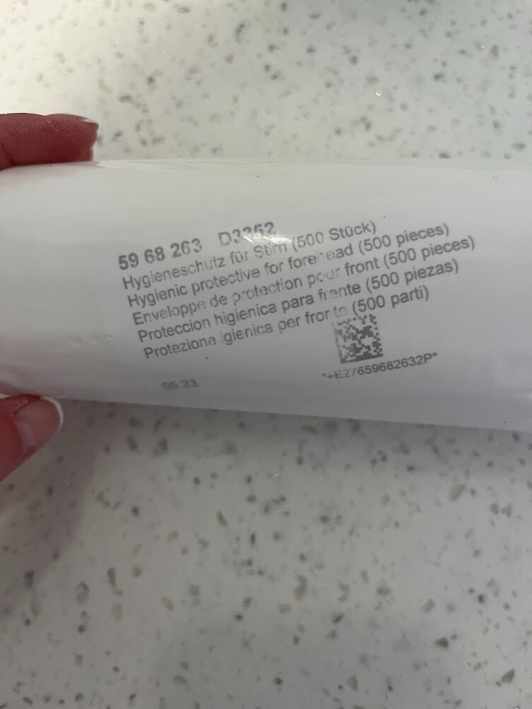 Sirona Hygienic Protective for Forehead – NEW 500 pieces