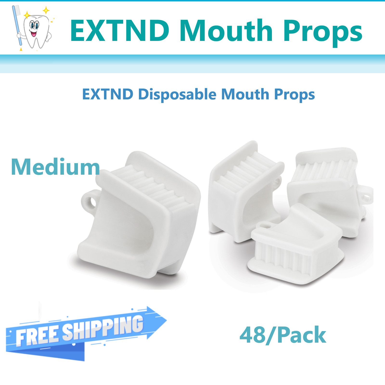 Dental Ortho Piercing Disposable Mouth Props Bite Blocks 48 pcs ( Small Pedo)