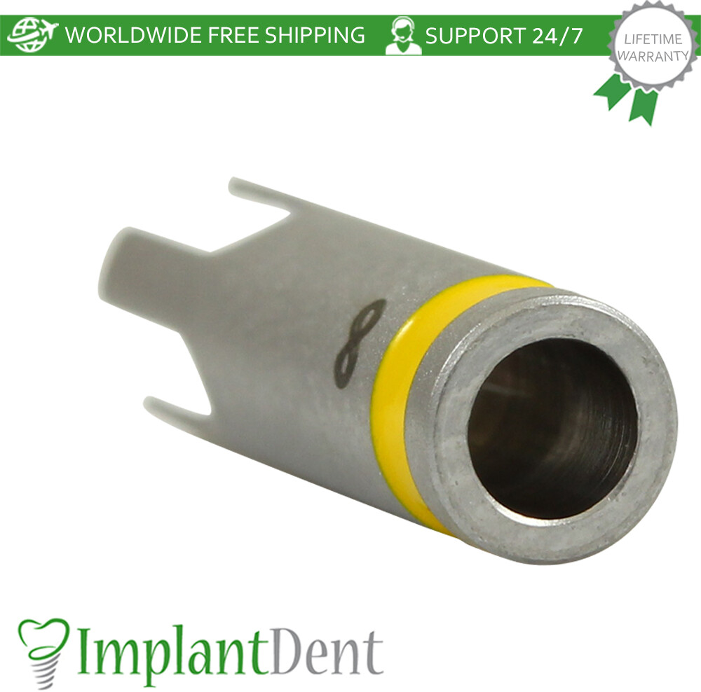 Dental Drill Stopper 2.5mm – Yellow Stainless Steel Dentistry Tool