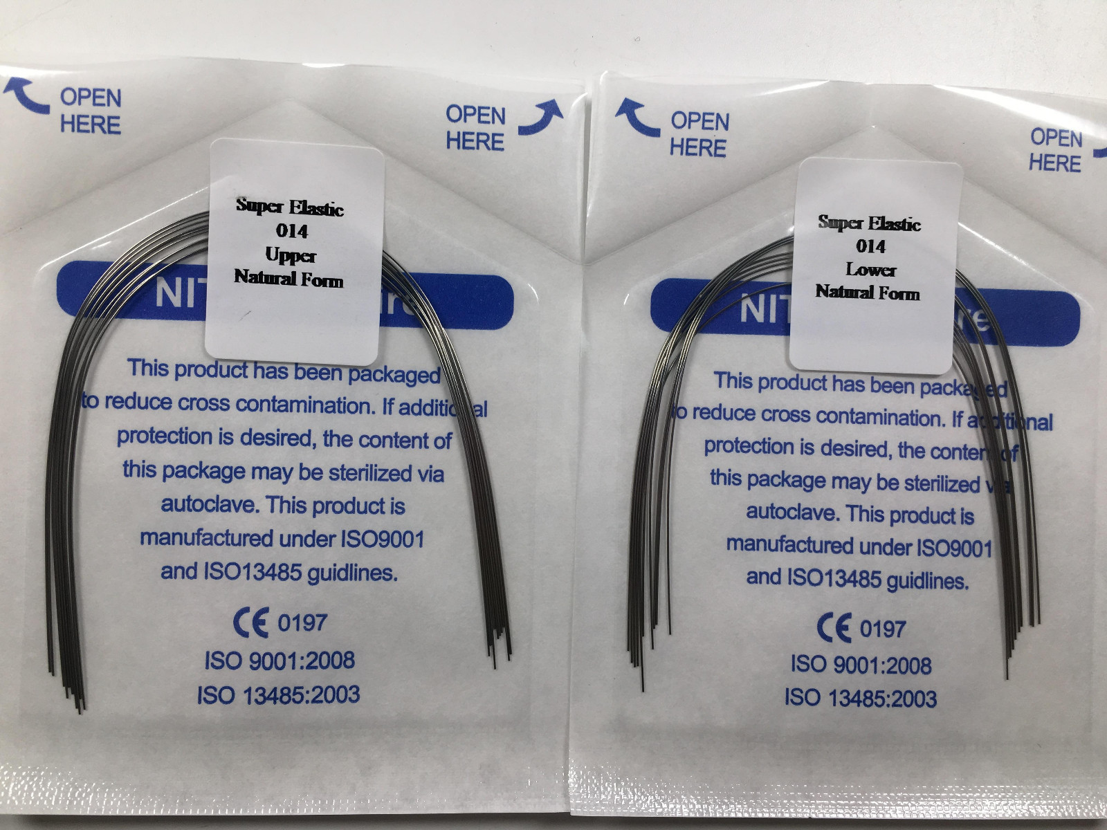 Natural Dental Super Elastic Wires Round Orthodontic Arch Wire 14 U/L 10Bags