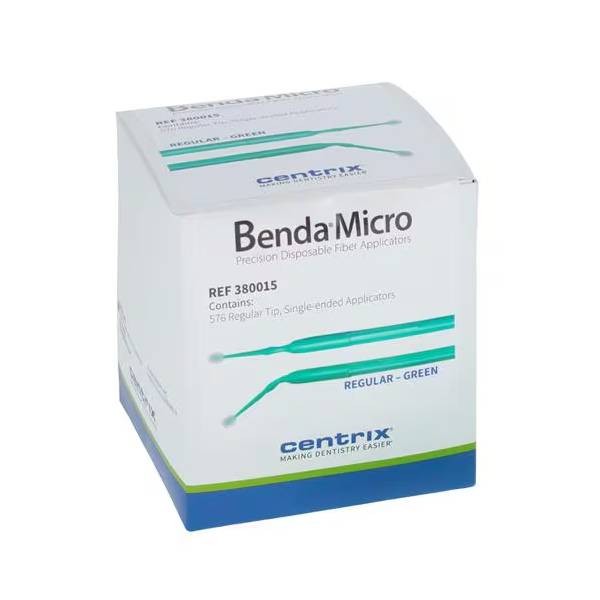 Centrix 380015 Benda Micro Applicators Regular Point Green 576/Bx