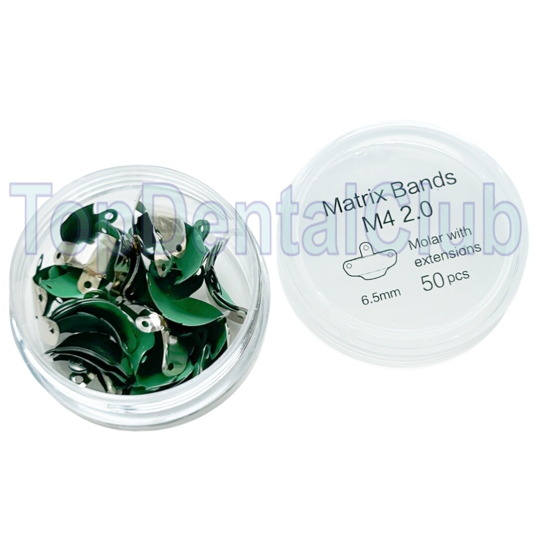 6.5mm Dental Matrix Bands Non-Stick PTFE Coat Sectional Contoured Metal Matrices