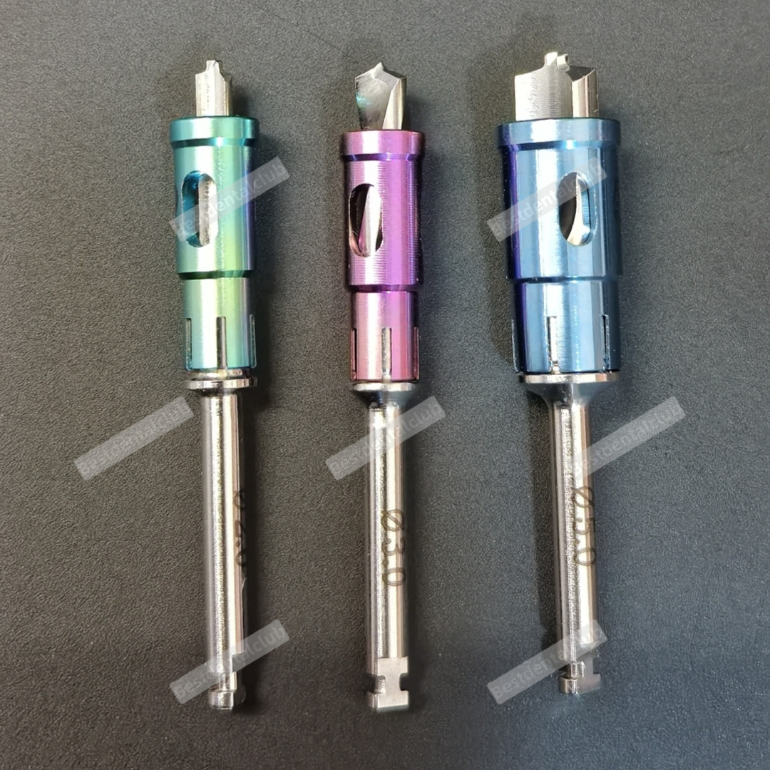 Dental AutoBone Collector Drills with Stopper GBR Self Bone Powder Harvest Drill
