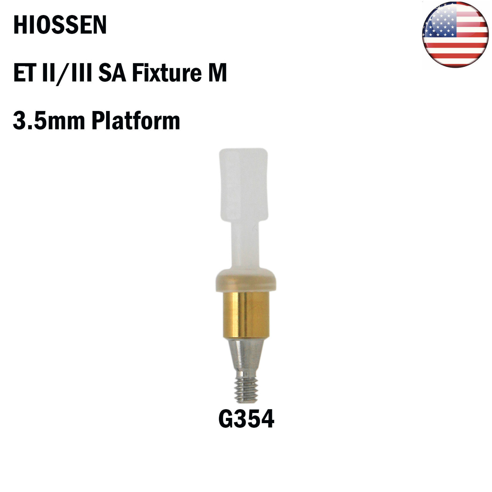 US Dental Hiossen Mini/Regular Attachment Abutment & Overdenture Male Caps Kits
