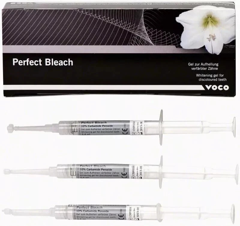 Dental VOCO PERFECT BLEACH 16 Per Cent Tooth Whitening Gel Refil Syr (3 x 2.4ml)