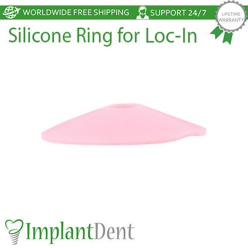 10x Dental Metal and Silicone Caps Insert Set For Loc In Attachment Prosthetics