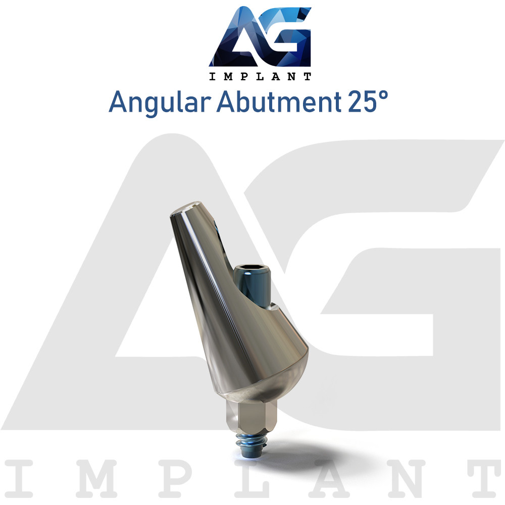 10 Angular Prosthetic 25° Aesthetic Titanium Dental Int Hex 2.42mm