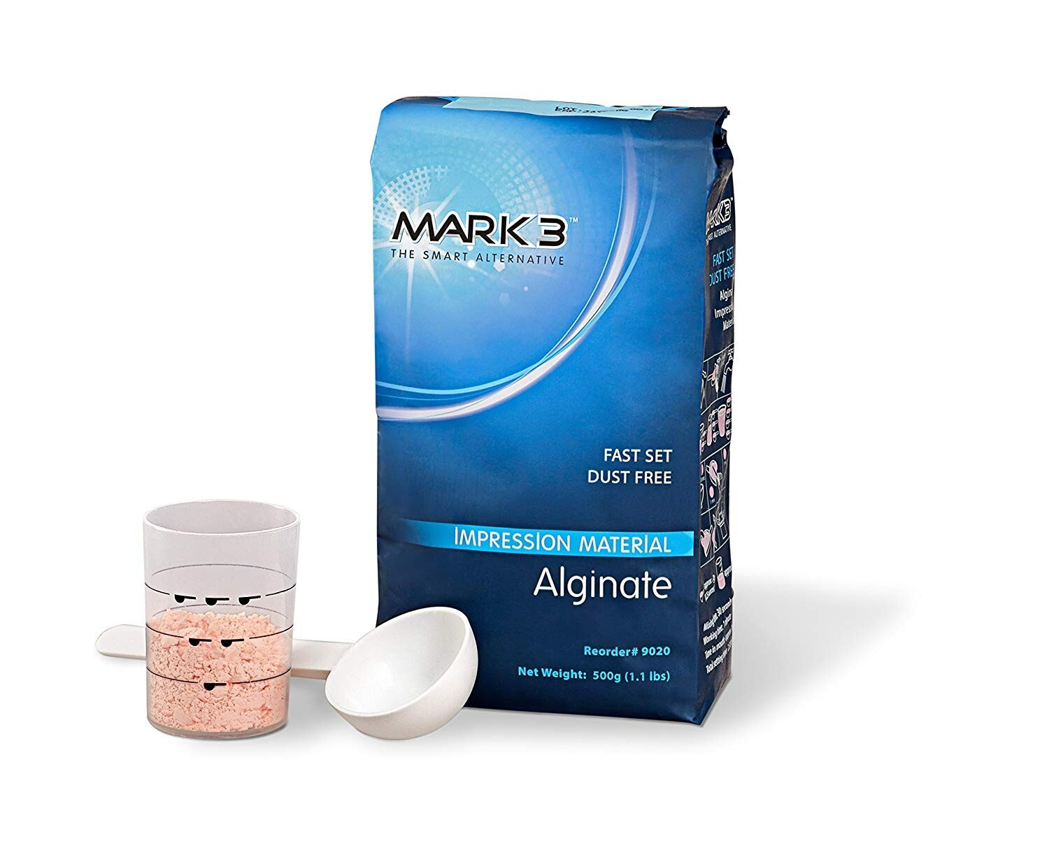 Impression Material Alginate Dust Free Fast Set 1 lb. – 9020
