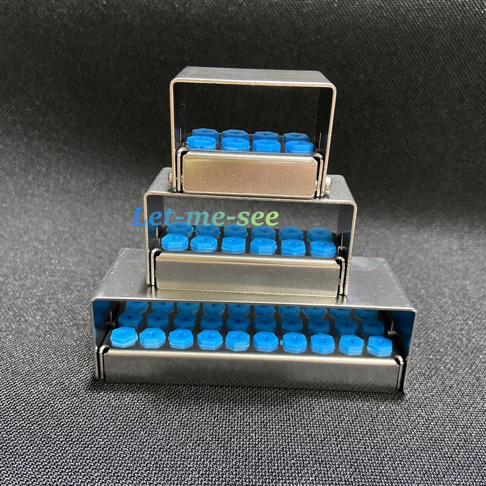 Dental Disinfection Box Implant Drill Burs Organizer Holder Block 8/12/30 Holes