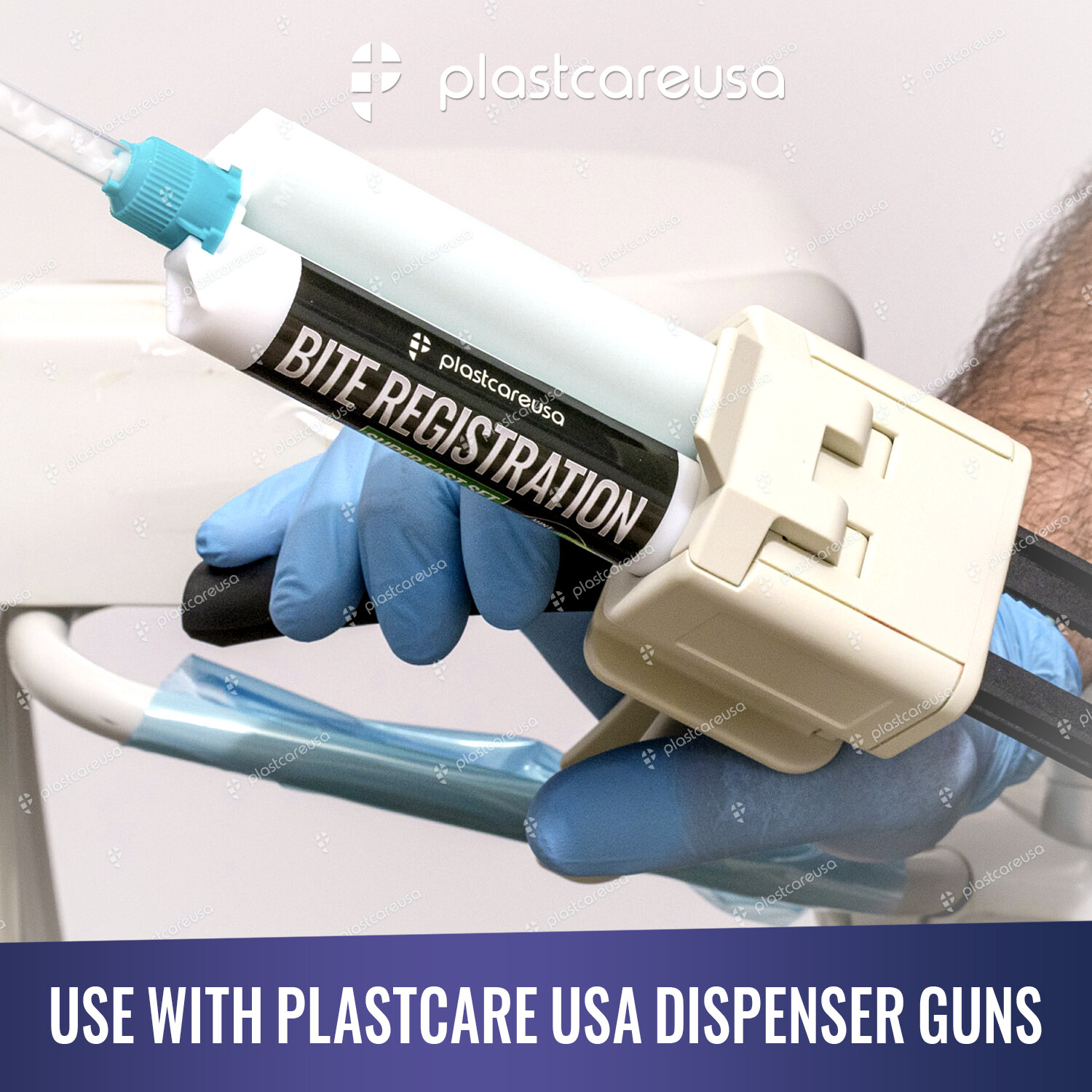 8 x Dental Bite Registration Material, Super Fast Set 50ml Cartridges (German)