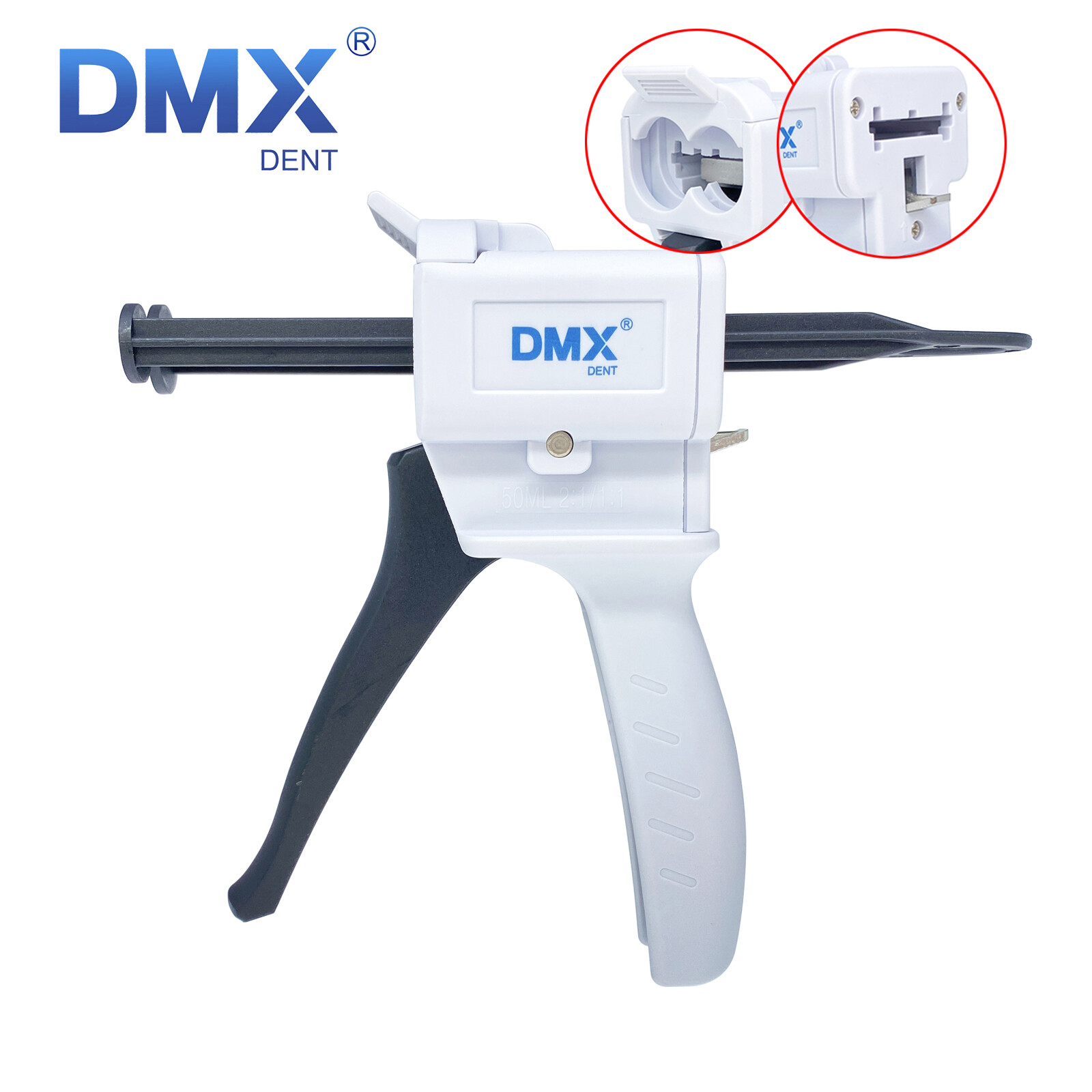 Impression Mixing Gun Cartridge Dispenser for VPS PVS Dental Material 1:1/2:1