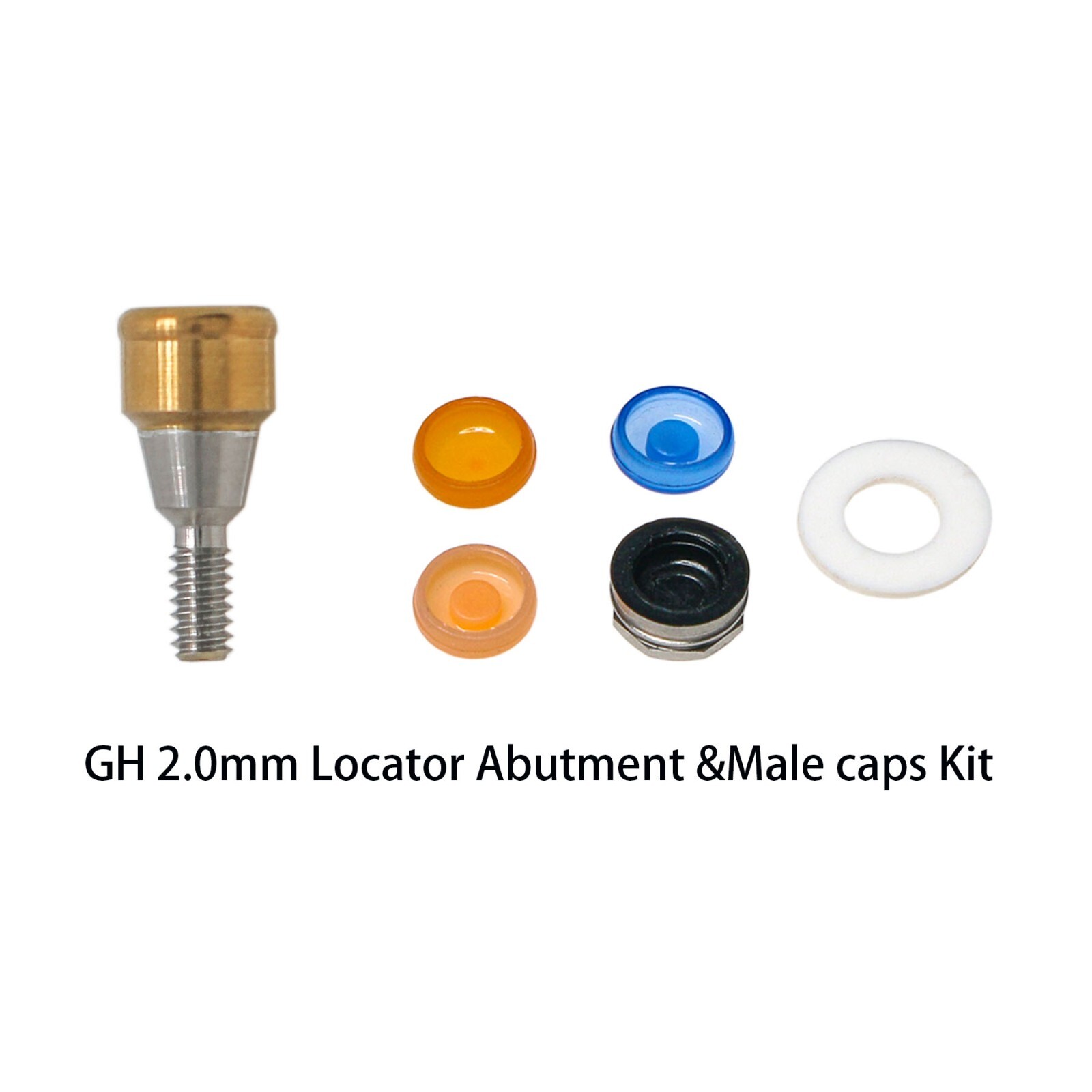 US Nobel Active NP/RP Locator Attachment Abutment Male Cap Inserts for 1-5.0mm