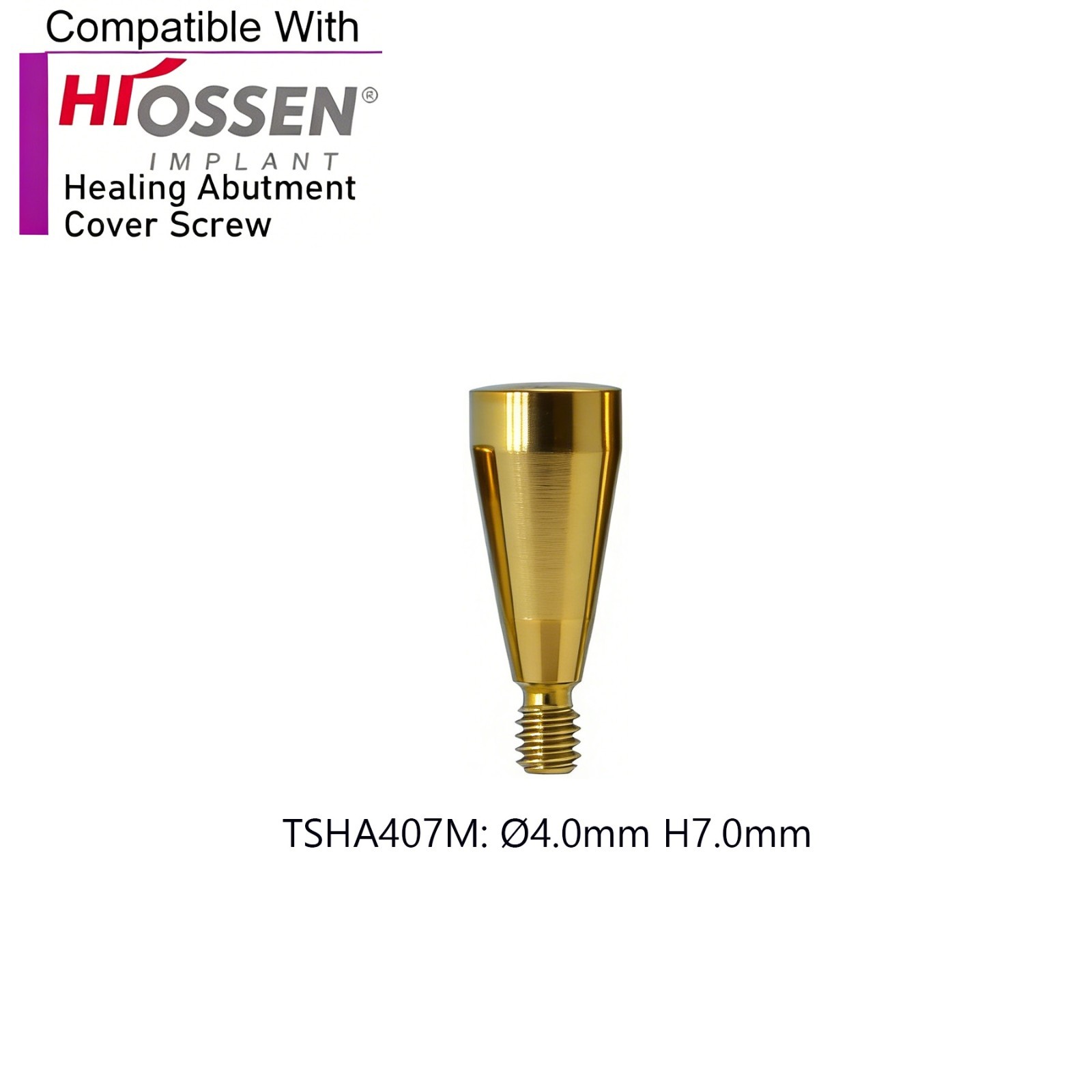 US 5Pcs Dental Healing Abutments Cover Screw Regular/Mini fit Osstem Hiossen