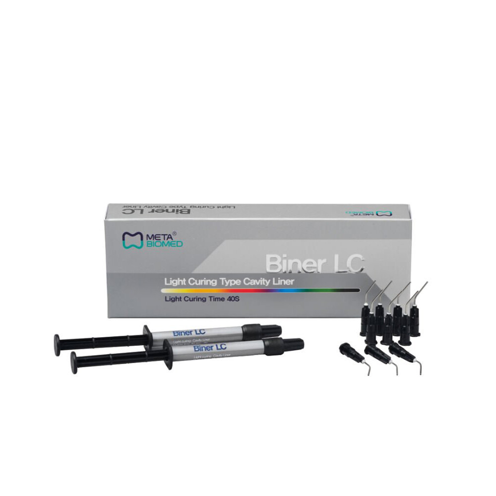10 Pack of Meta Biner LC Light Cured Radiopaque Fluoride Releasing Cavity Liner