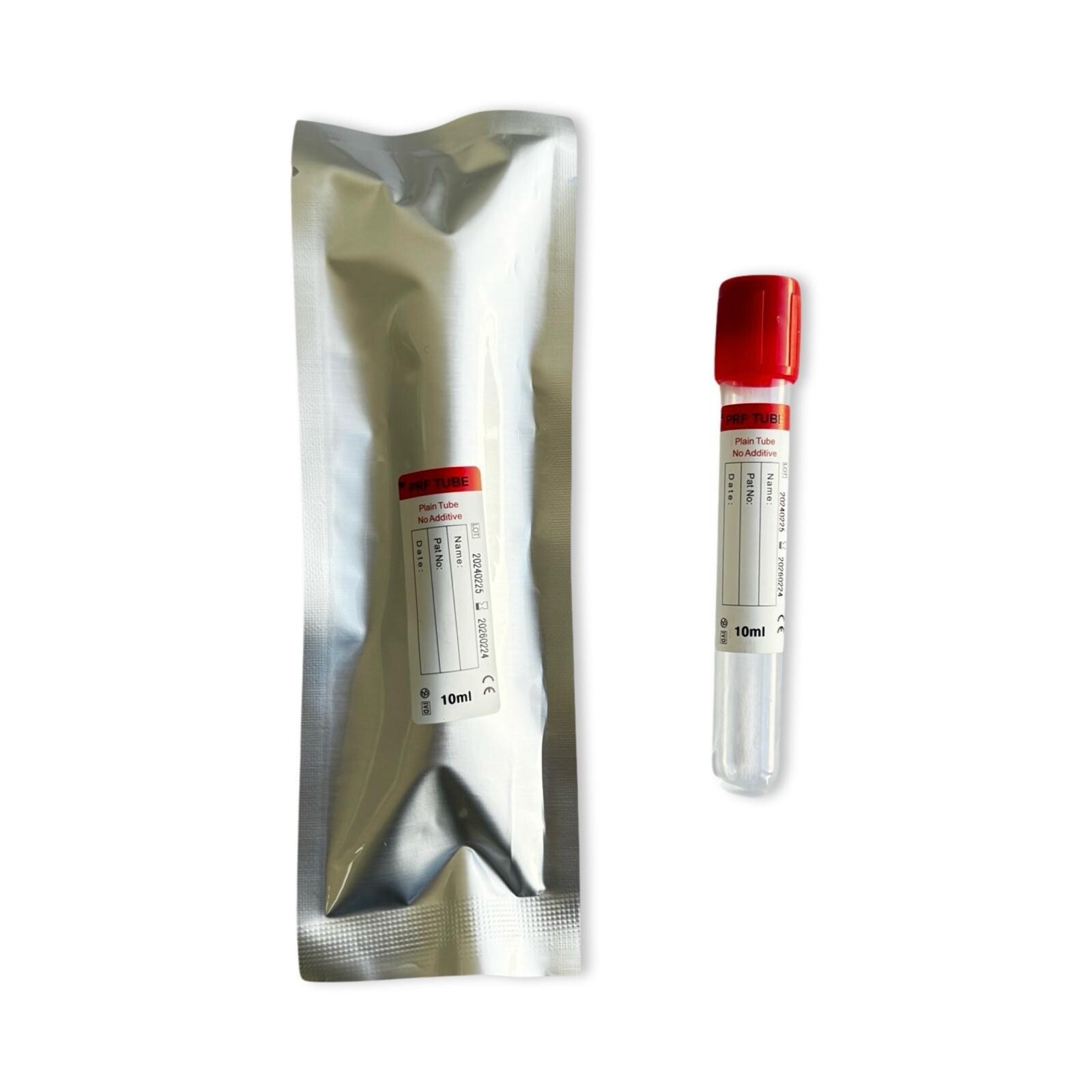 PRF PLATELET RICH FIBRIN 10ML PLAIN TUBE NO ADDITIVE (Glass) – EXP 02/26