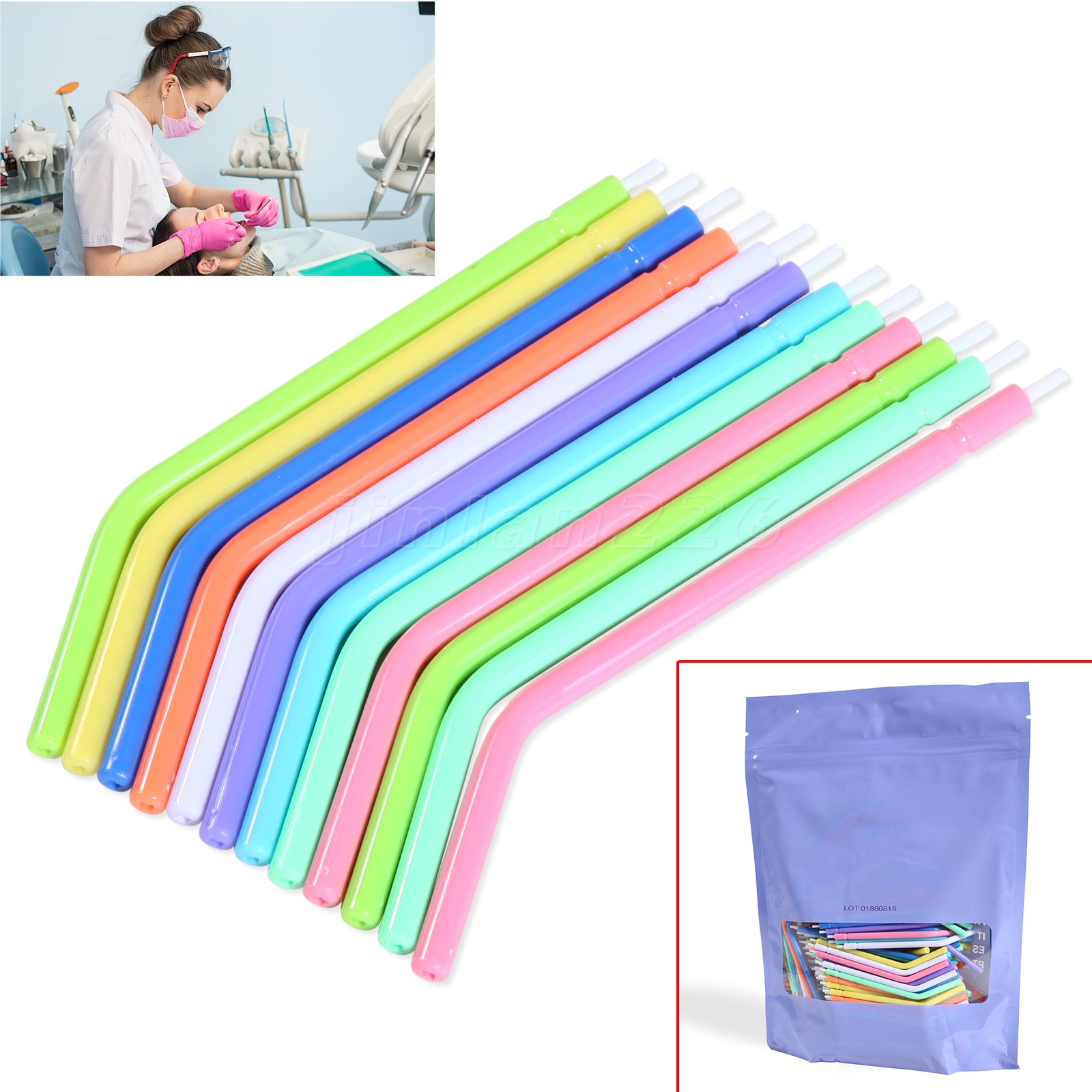 Disposable Air/Water Syringe Tips – Universal Fit, Dental (Choose Qty)