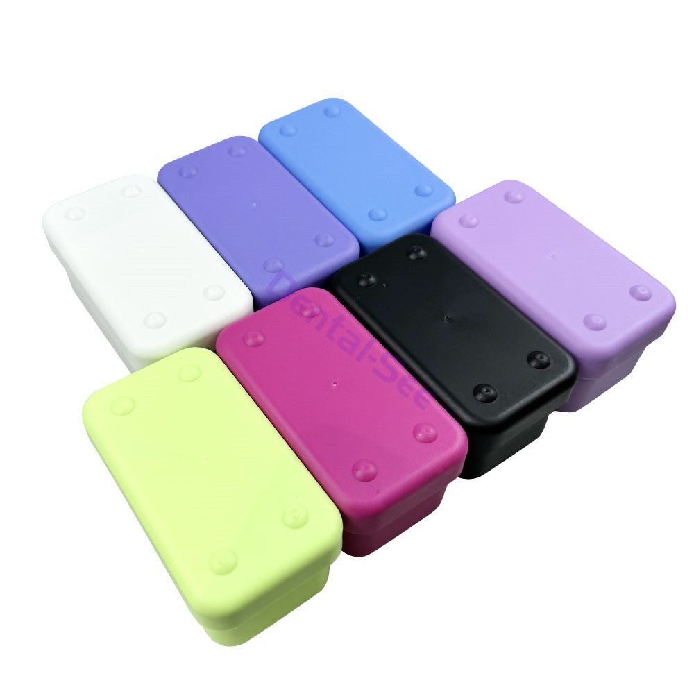 40 Holes Dental Endo Box FG Files Bur Holder Autoclave Disinfection Box Ruler