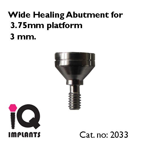 10 Wide Healing Caps for 3.75mm platform for Dental Implant Prosthetic Surgery