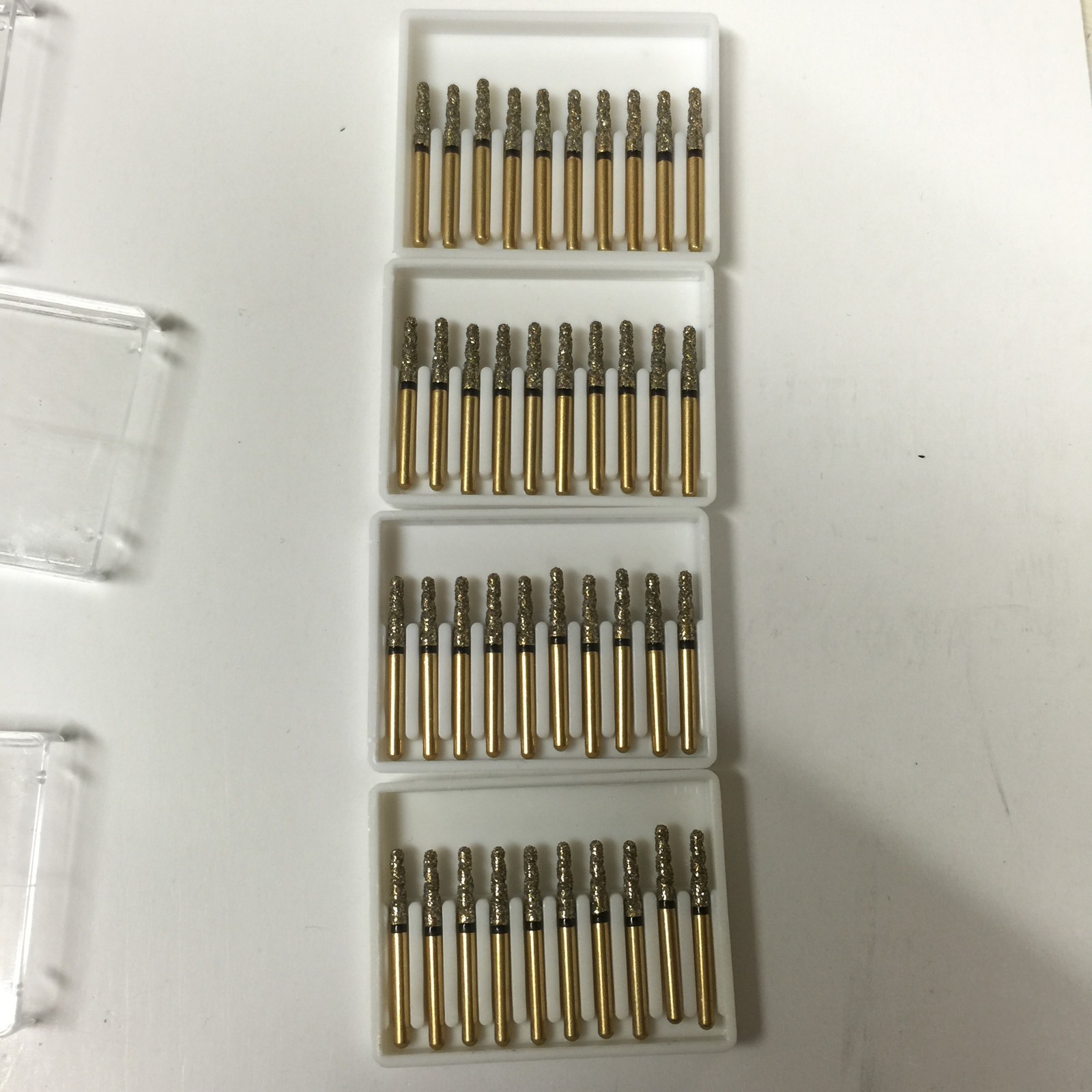 GS-197020xc /855-020xc 40X FG Gold DiamondBurs Triple Action crown & bridge prep