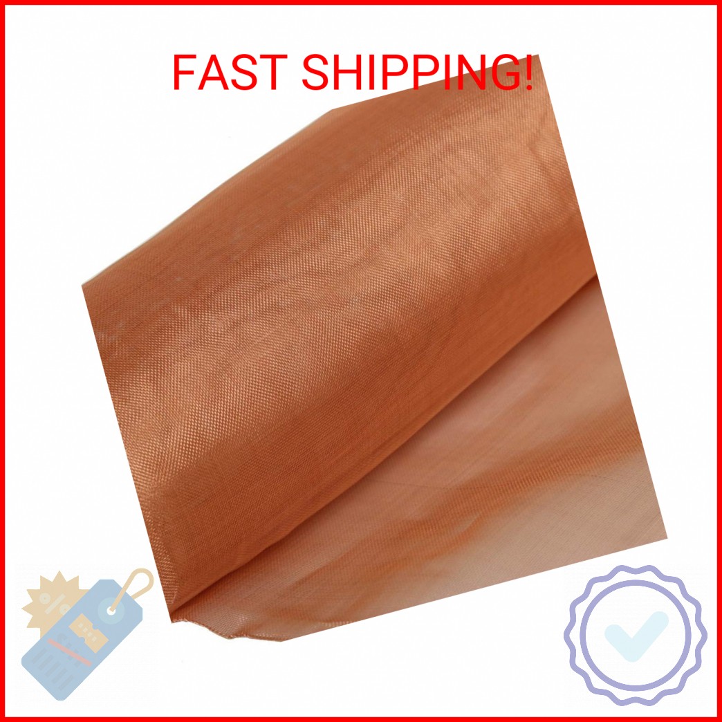 99.9% Pure Copper Wire 40 Mesh- 12.5″ x 38″ Dense Filter Screen Mesh