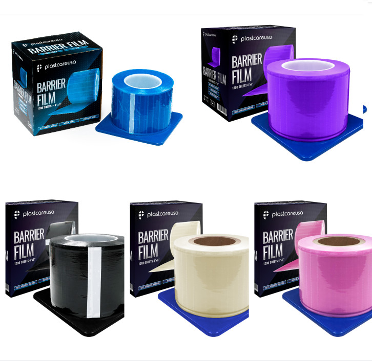 Barrier Film – Medical Grade, Perforated Rolls in Dispensing Box (Choose Color)