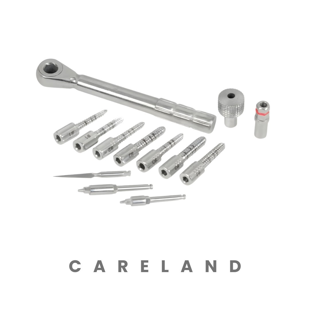 12 Pcs Dental Bone Compression Kit | Stainless Steel Oral Surgery Instruments