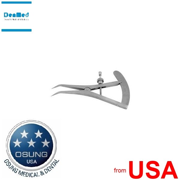 OSUNG Castroviejo Caliper, 30 Angle, 90mm Long – #LPC90 450397
