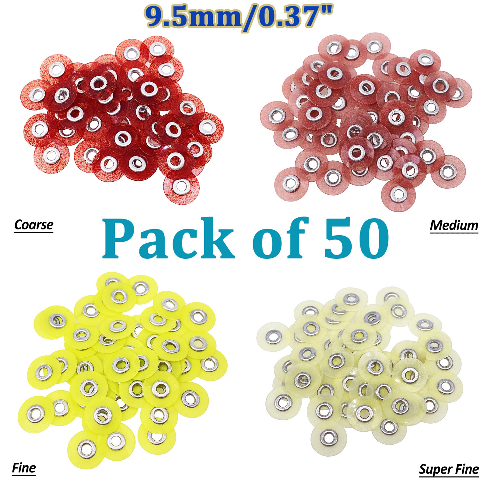 Dental Sof-Lex contouring polishing 2381 Pop-On discs 0.37″ 9.5mm or Mandrel SM