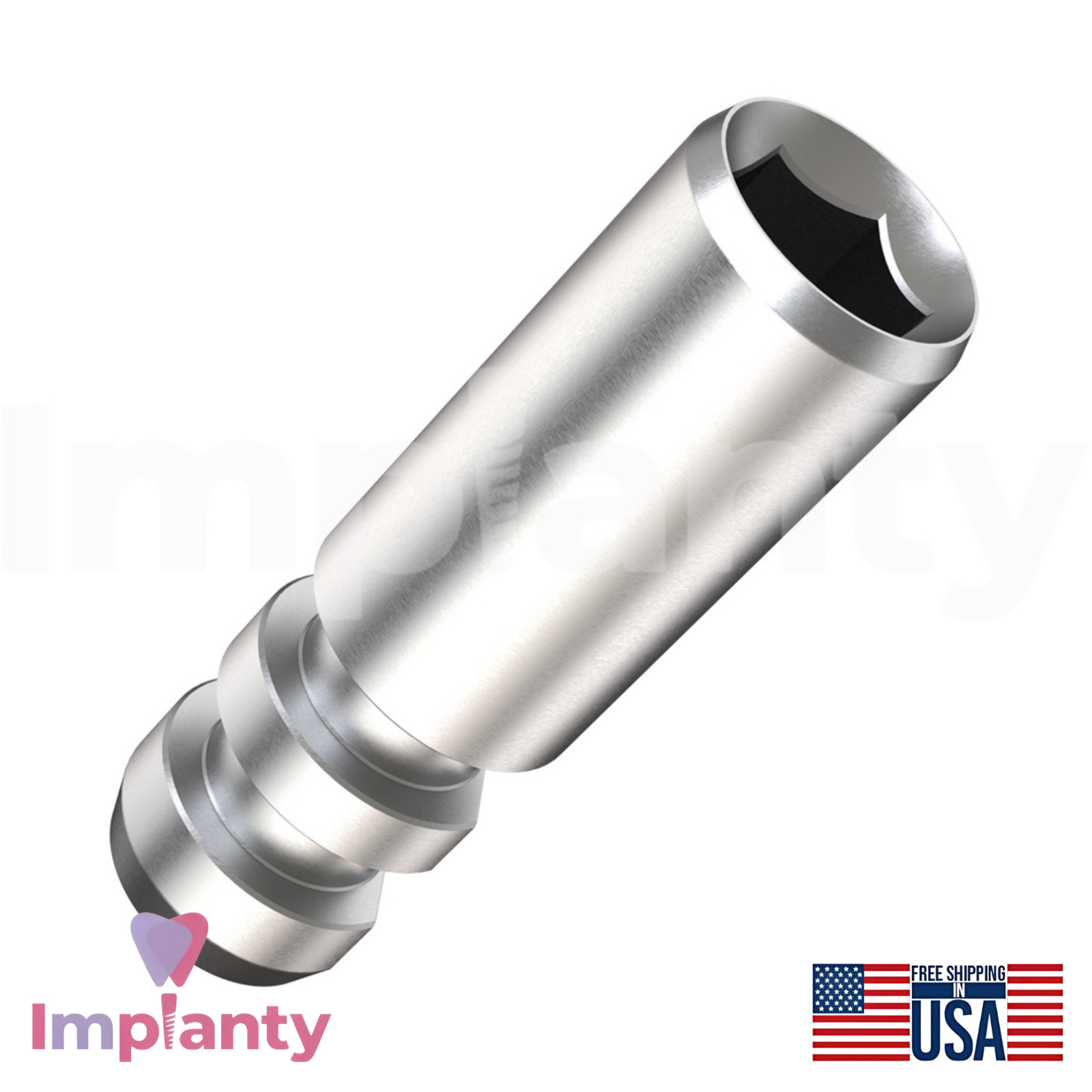 10x MIS® Seven Compatible Dental Fixture Analog Ø3.3mm Int Hex 2.1mm Connection