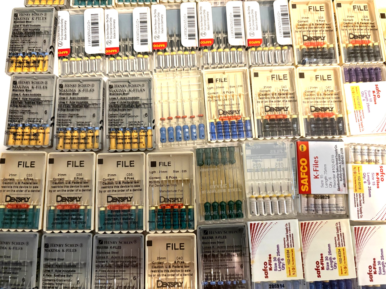 MASSIVE! !Dental Root Canal Endo K-files AND TOOLS LOT