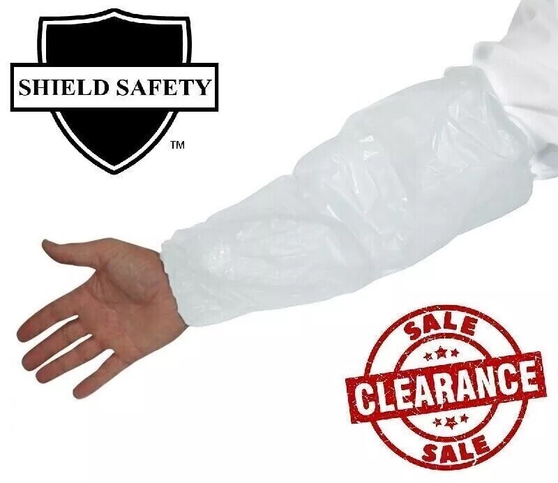 1000-2000 Disposable Polyethylene Oversleeves 18″ Arm Sleeves Protective Covers