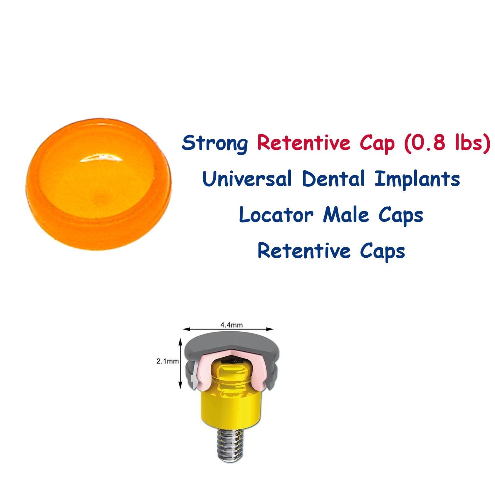 US Implant Locator PEEK Retention Caps Insertion Extraction Remove Core Tool Kit