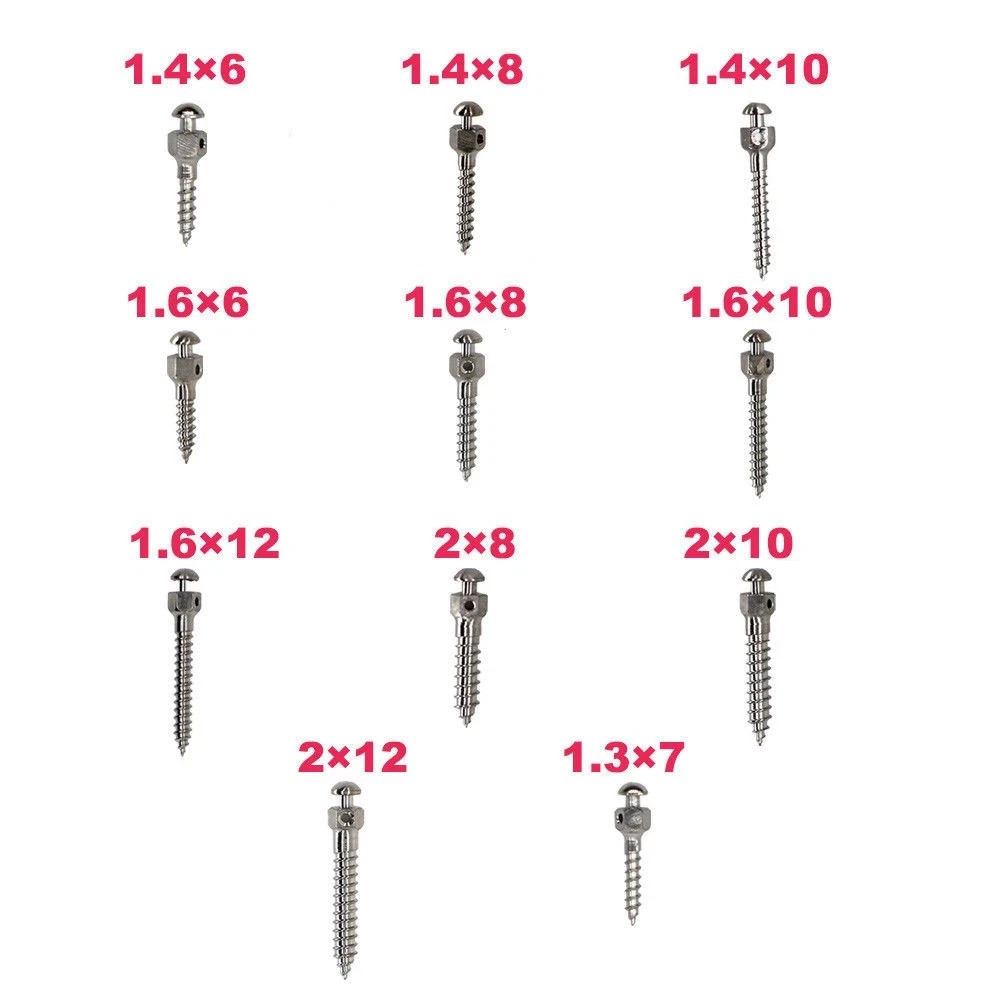 15 Sizes Dental Orthodontic Self-Drilling Titanium Thread Micro Implants Screw