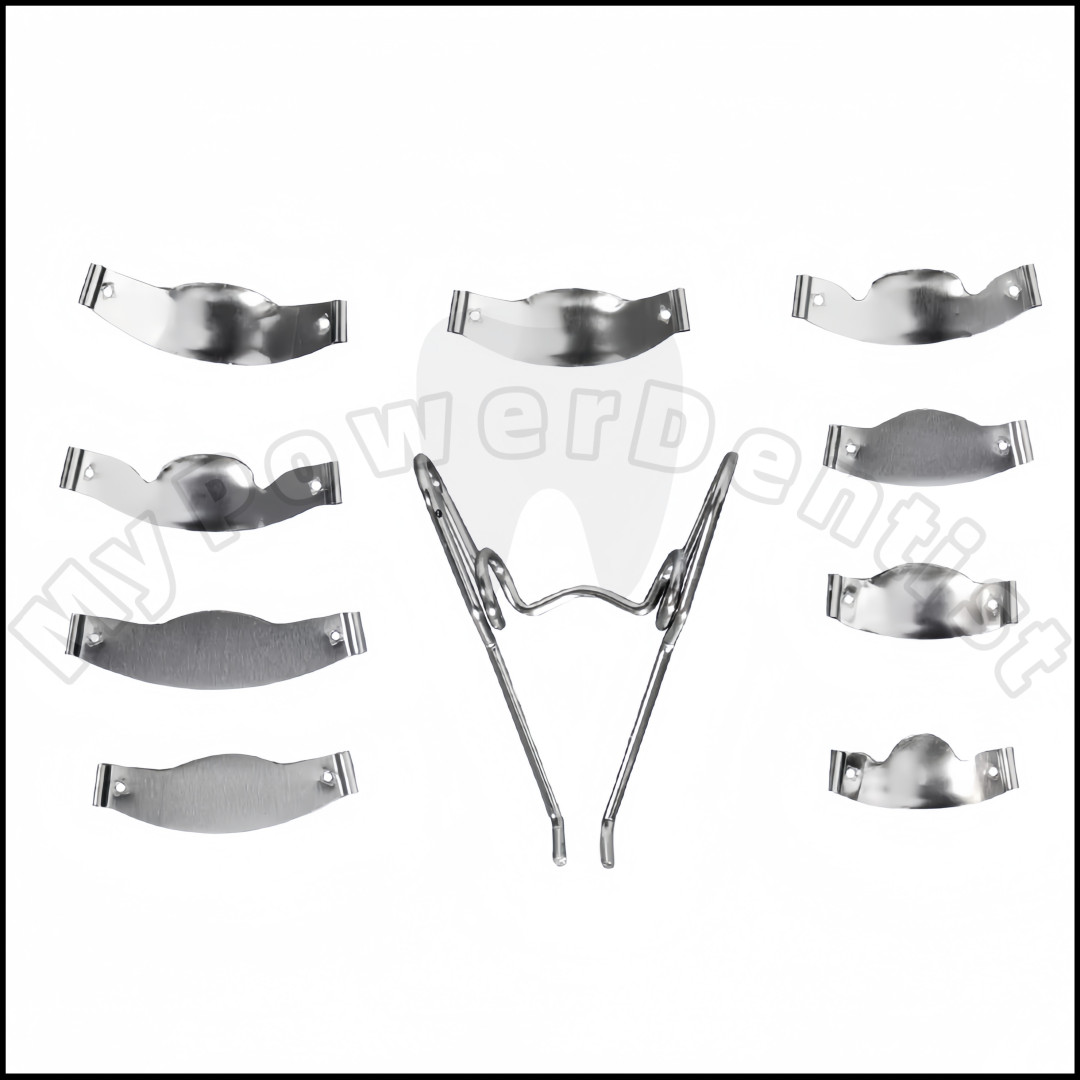 5Box Dental Matrix Band for Molar Restoration Sectional Contoured Metal Bands