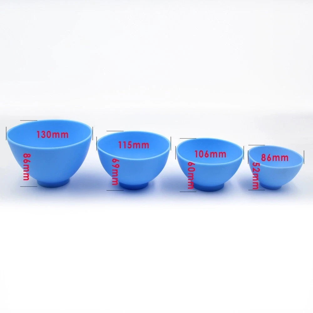 Dental Silicone Rubber Flexible Mixing Bowl Spatula For Impression Material