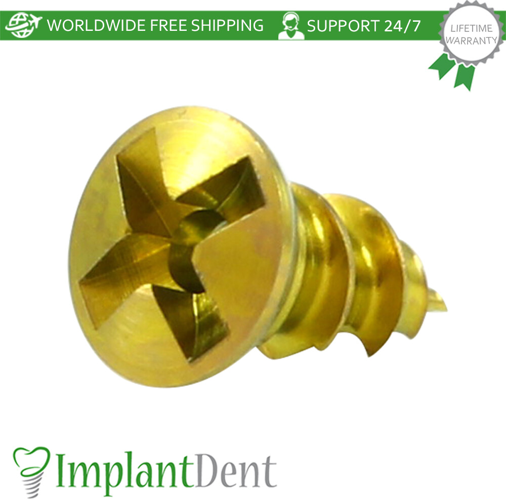 5x Self Tapping GBR Screw 1.6mm For Membrane Fixation Titanium Dental Fixture