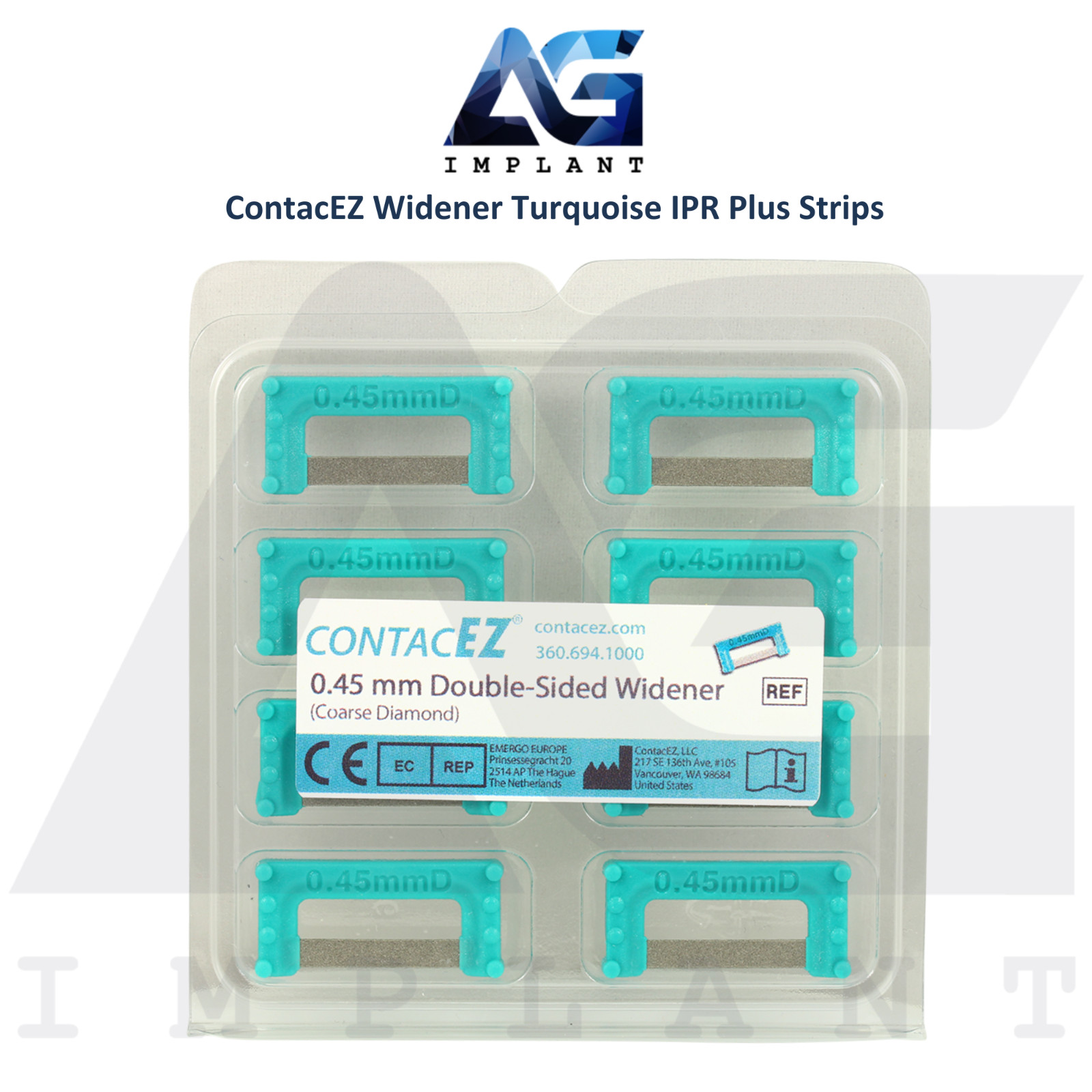 Double Sided Widener Turquoise Flexible Diamond Coated IPR Plus Strips Set