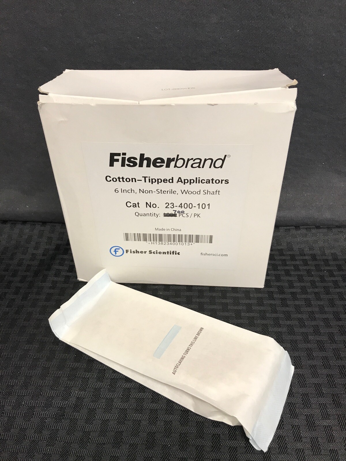 (700 Pcs) FISHERBRAND 6” Cotton-Tip Applicator Non-Sterile Wood Shaft 23-400-101