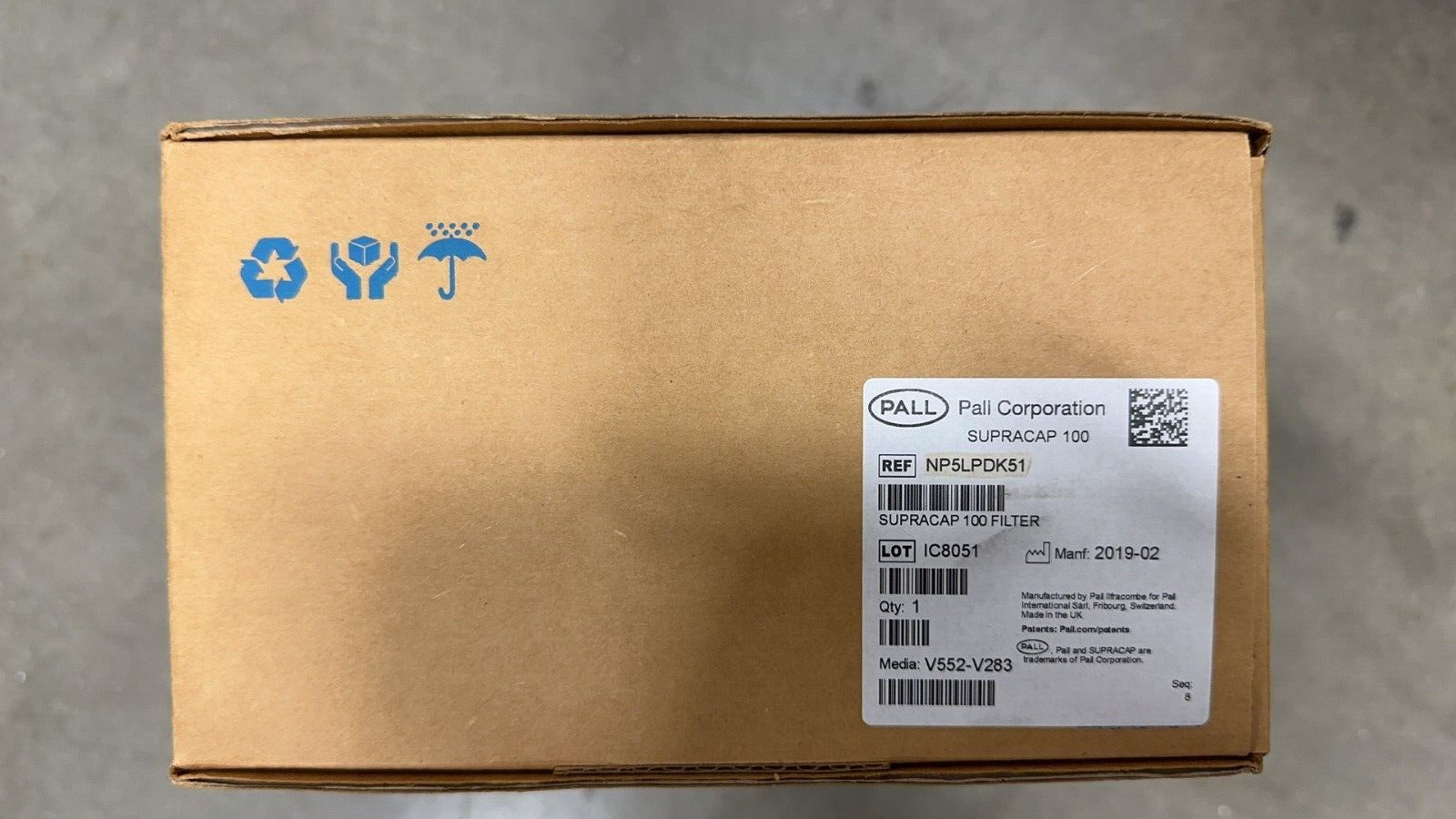 Pall NP5LPDK51 Supracap 100 Filter MFG 2019 NEW