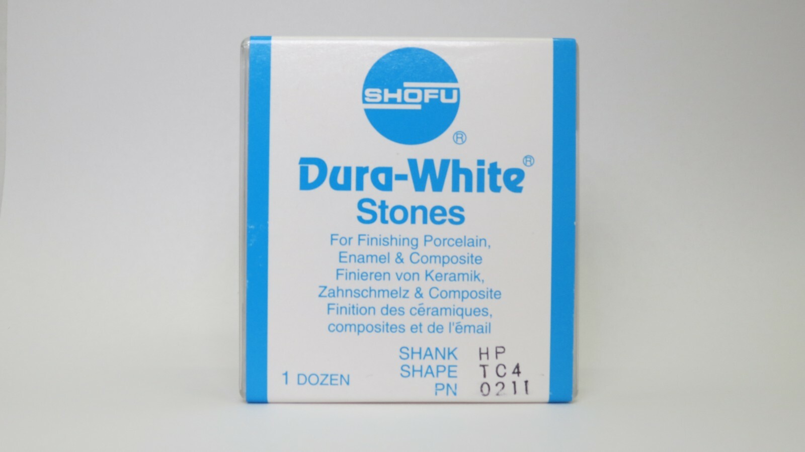 Shofu Dura-White Stones HP Shank PN0211 (Pack of 12)