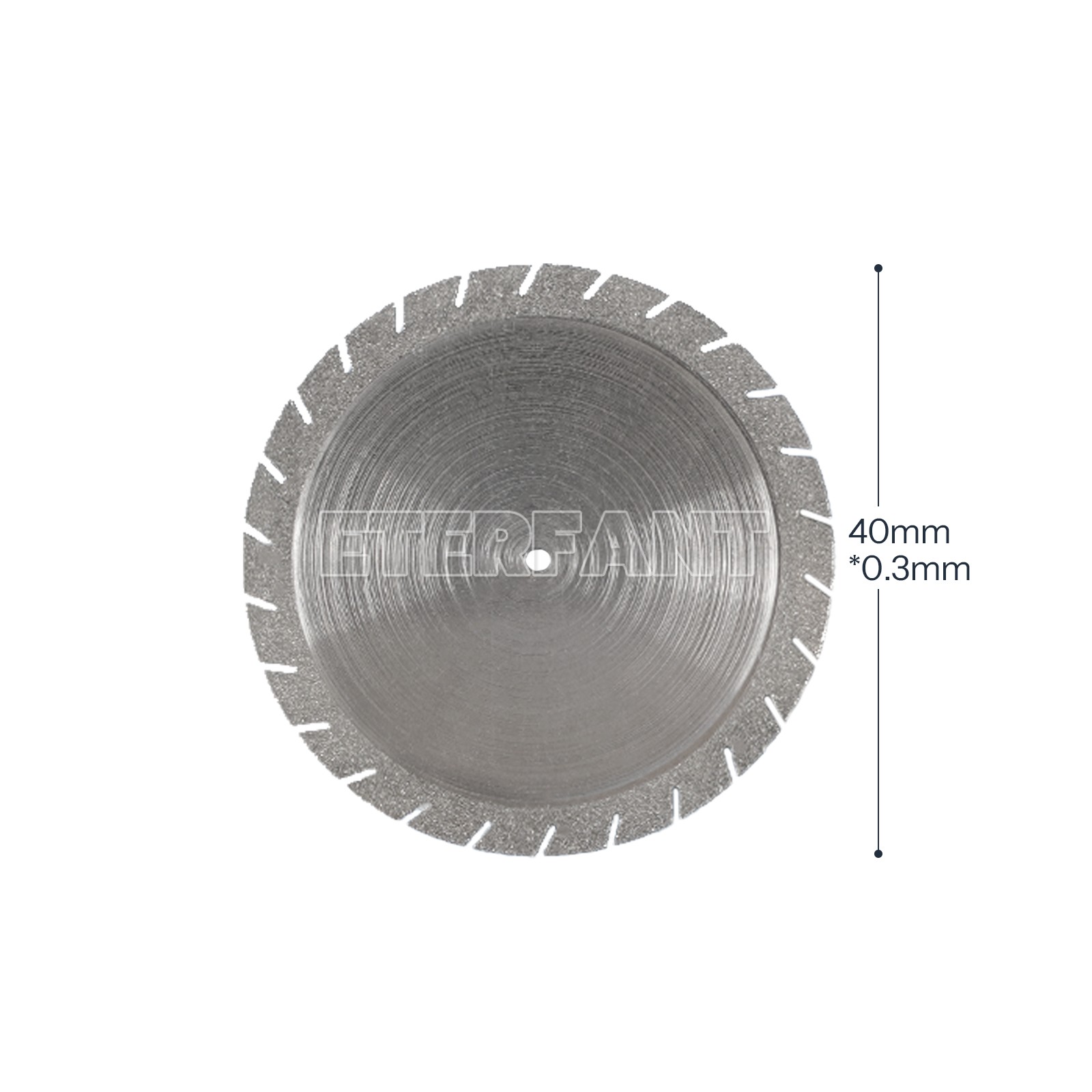 Dental Lab Diamond Cutting Disc Double Sided 45/40mm*0.3mm Crown Plaster Disc