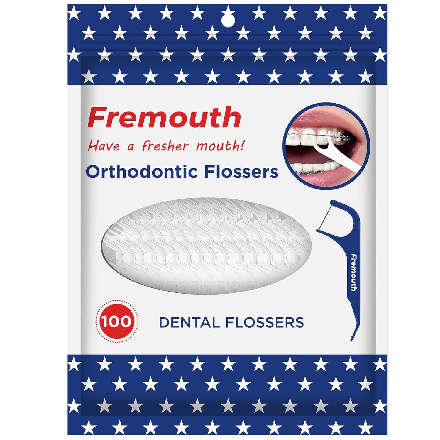 3-in-1 Braces Flossers – Orthodontic Dental Floss Picks, 100 Count (Pack of…