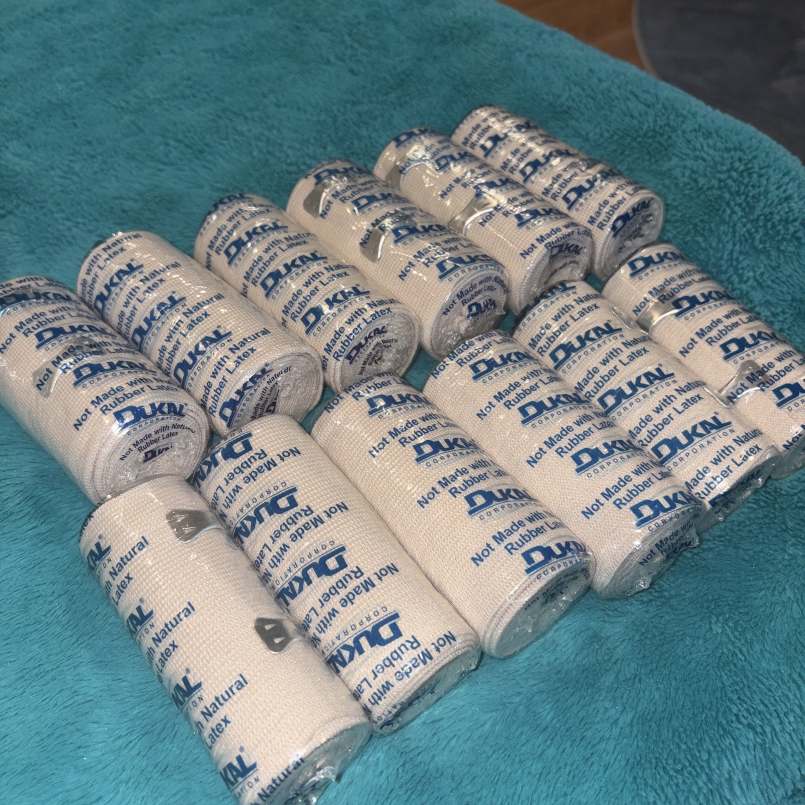 Lot of 12 Dukal Bandage Elastic Bandages Clip Closure Beige #2