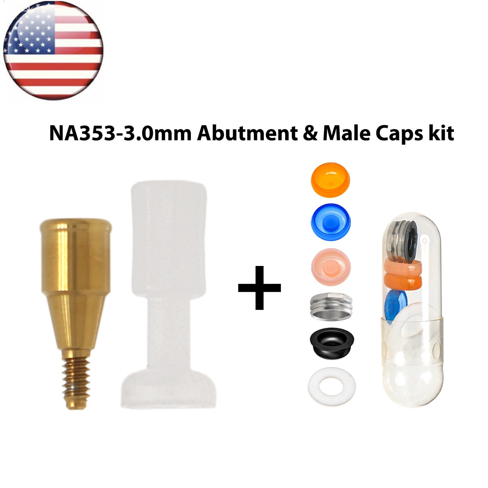 US Dental Locator Tapered Abutment NP Fits Nobel Biocare Active Dia ∅3.5mm