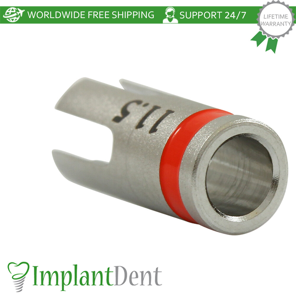 Dental Drill Stopper 2.8mm – Red Stainless Steel Dentistry Tool