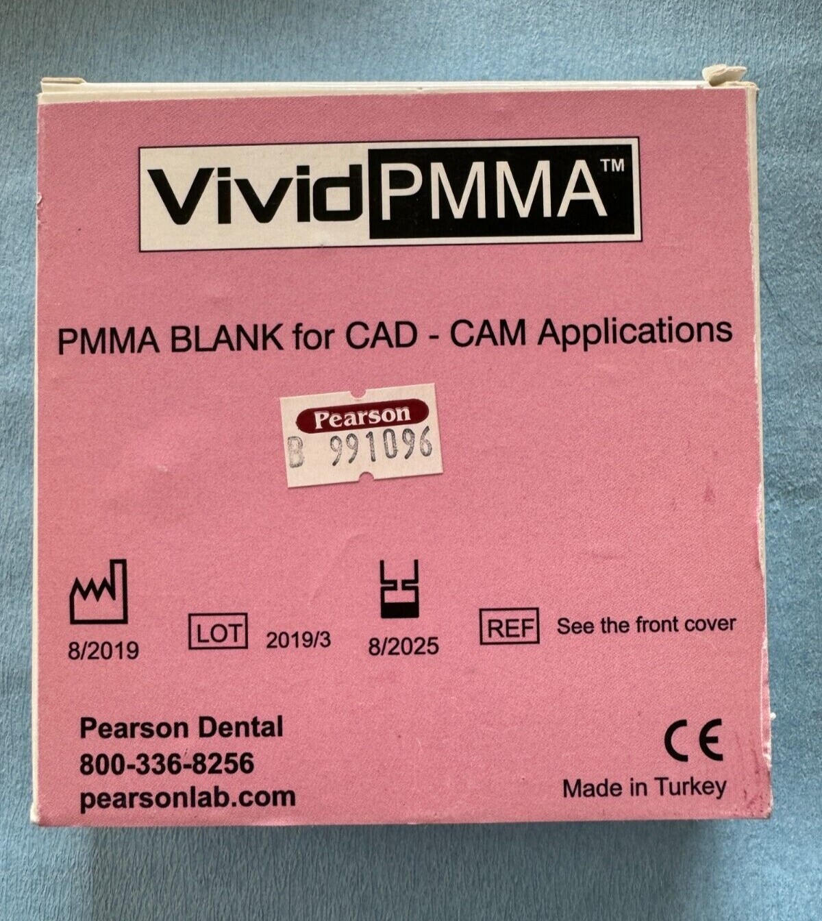 Vivid PMMA Milling Disc 98mm x 18mm – Shade A1